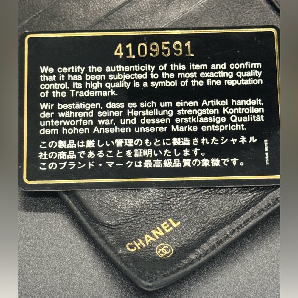 CHANEL BLK Caviar Leather Long Wallet - Picture 8 of 16
